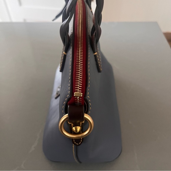 [NEW] DOONEY AND BOURKE Small Leather “Heidi” Satchel Top Handle Bag in Blue - Picture 5 of 11
